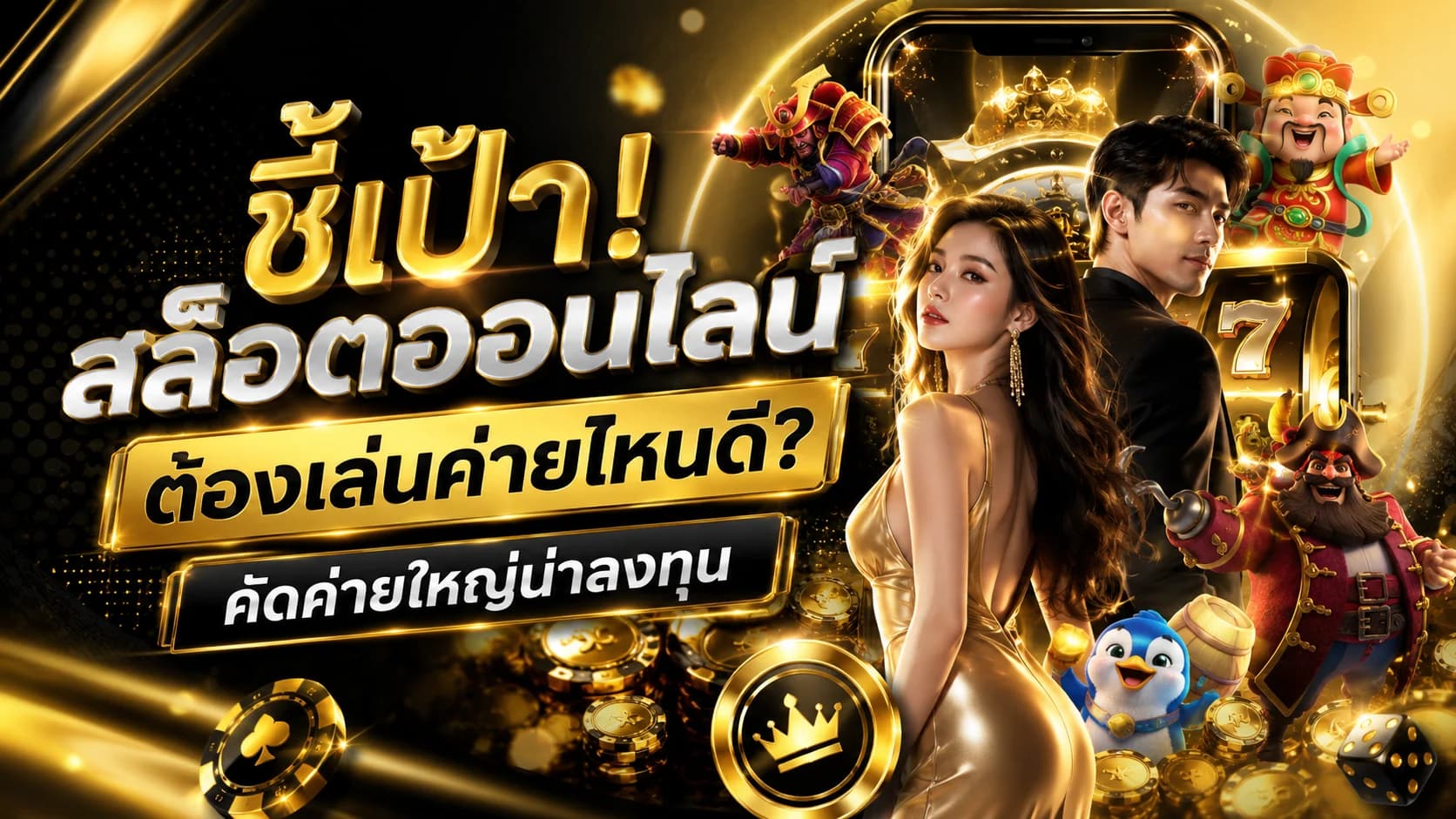 ชี้เป้า! สล็อตออนไลน์ต้องเล่นค่ายไหนดี? คัดค่ายใหญ่น่าลงทุน ค่า RTP สูงแห่งปี