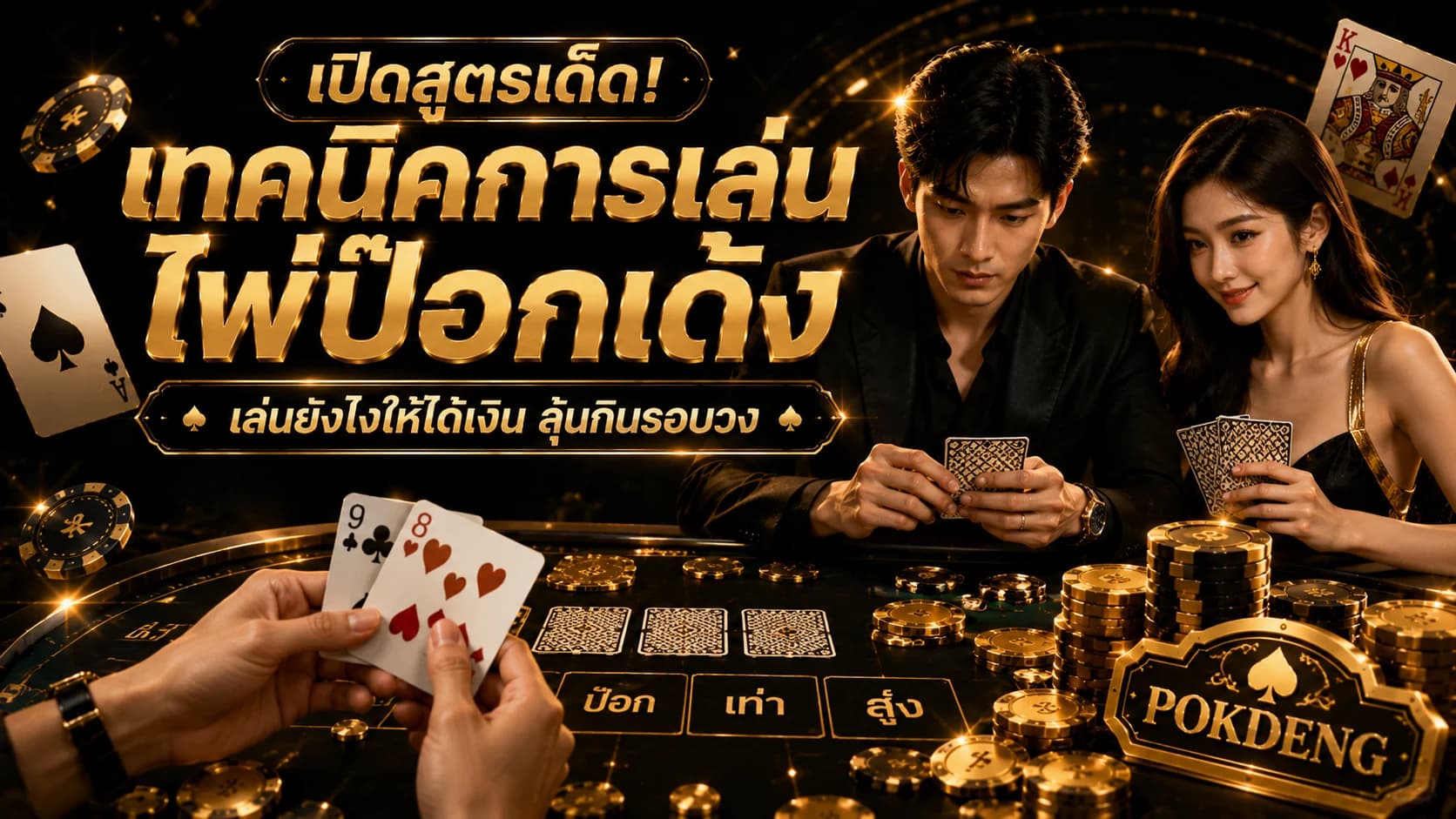 เปิดสูตรเด็ด! เทคนิคการเล่นไพ่ป๊อกเด้ง เล่นยังไงให้ได้เงิน ลุ้นกินรอบวง