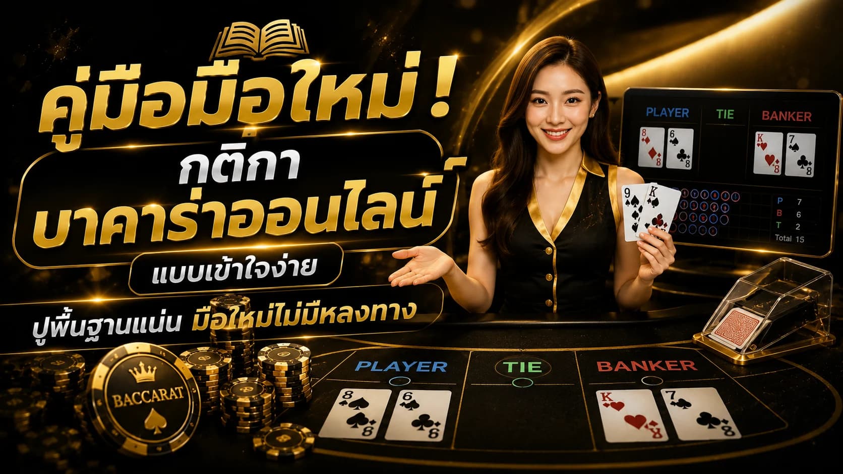 คู่มือมือใหม่! กติกา บาคาร่าออนไลน์ แบบเข้าใจง่าย ปูพื้นฐานแน่นมือใหม่ไม่มีหลงทาง