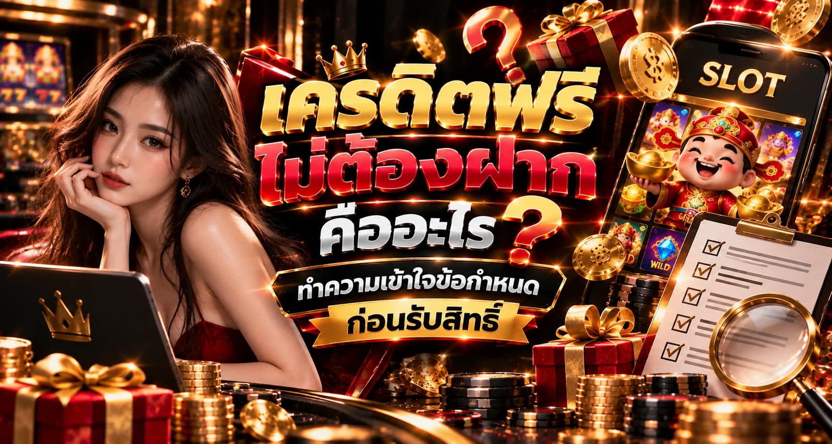 เครดิตฟรีไม่ต้องฝาก คืออะไร? ทำความเข้าใจข้อกำหนดก่อนรับสิทธิ์