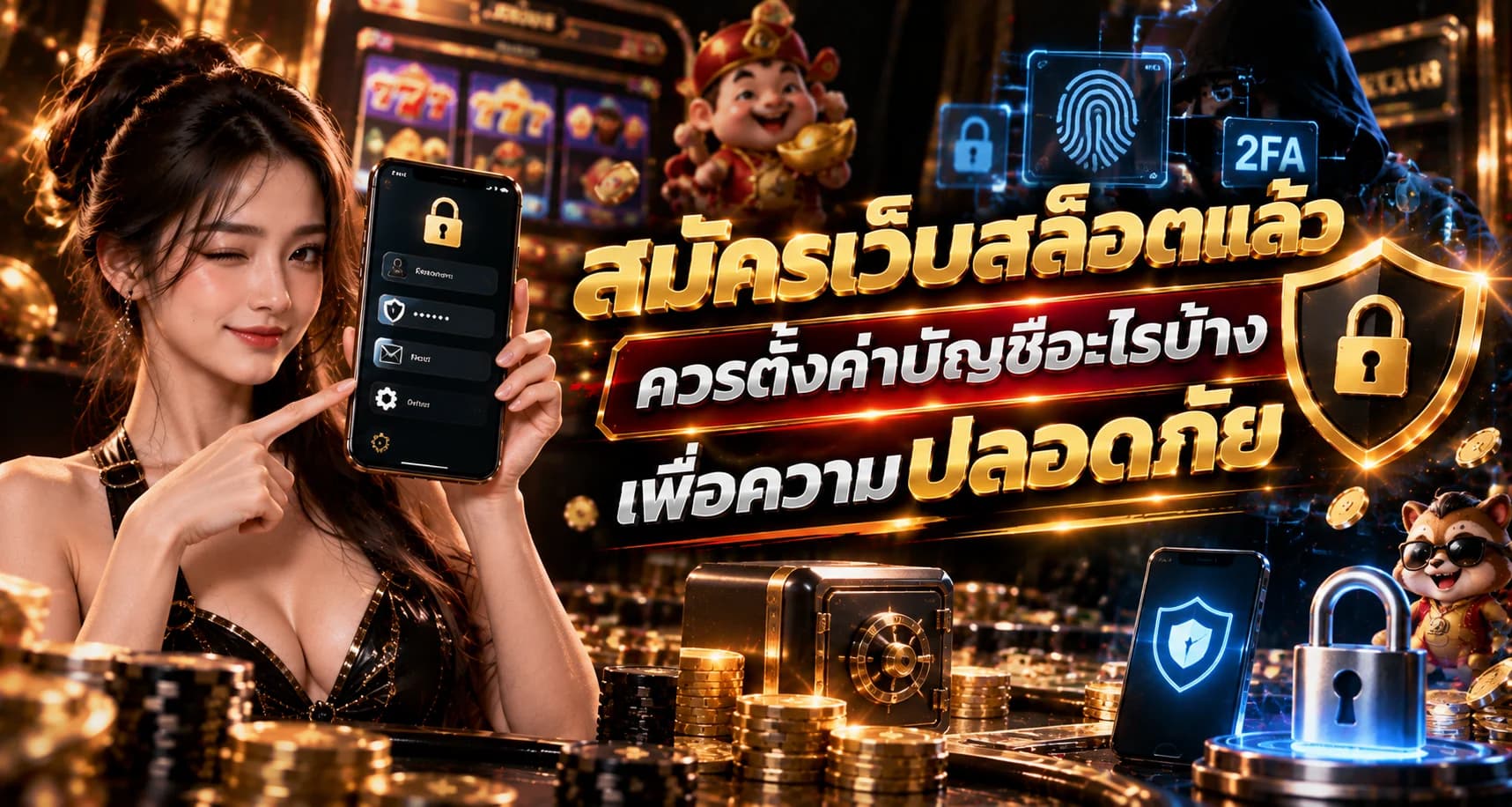 สมัครเว็บสล็อตแล้วควรตั้งค่าบัญชีอะไรบ้างเพื่อความปลอดภัย