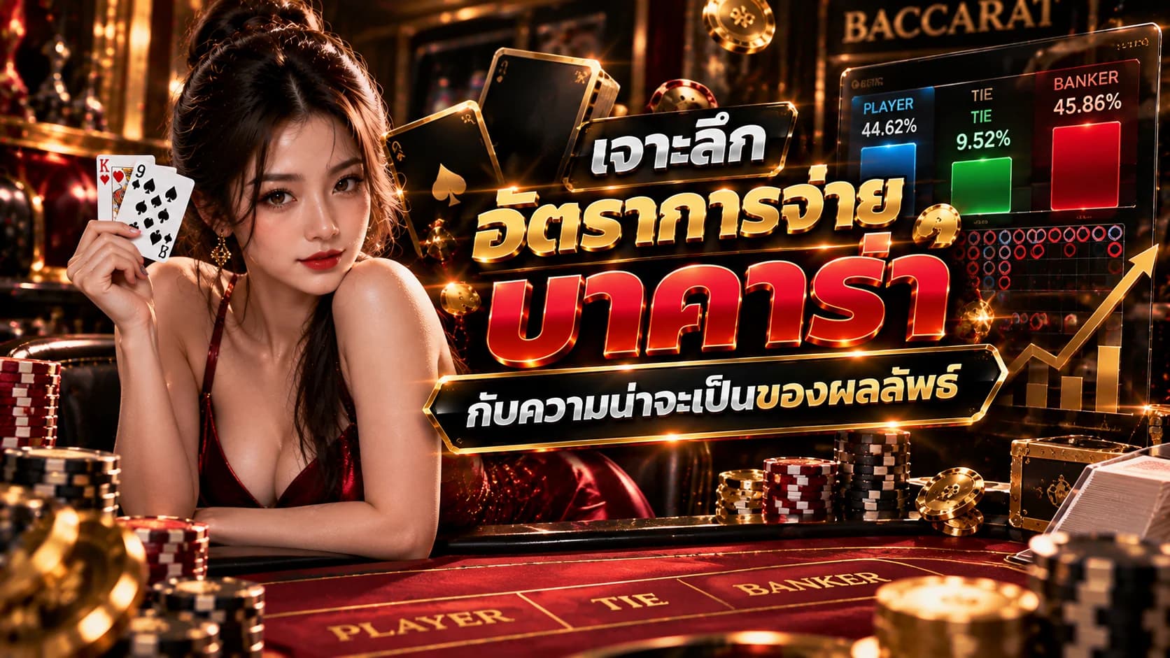 เจาะลึกอัตราการจ่าย บาคาร่า กับความน่าจะเป็นของผลลัพธ์