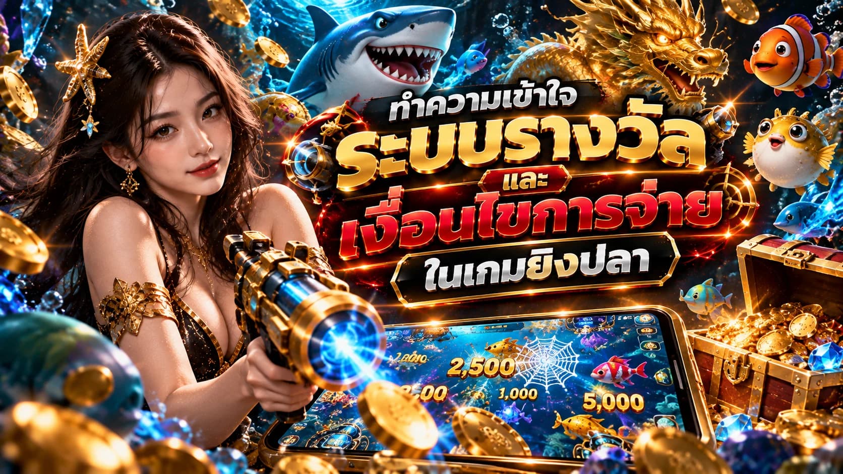 ระบบรางวัลและเงื่อนไขจ่ายในเกมยิงปลา