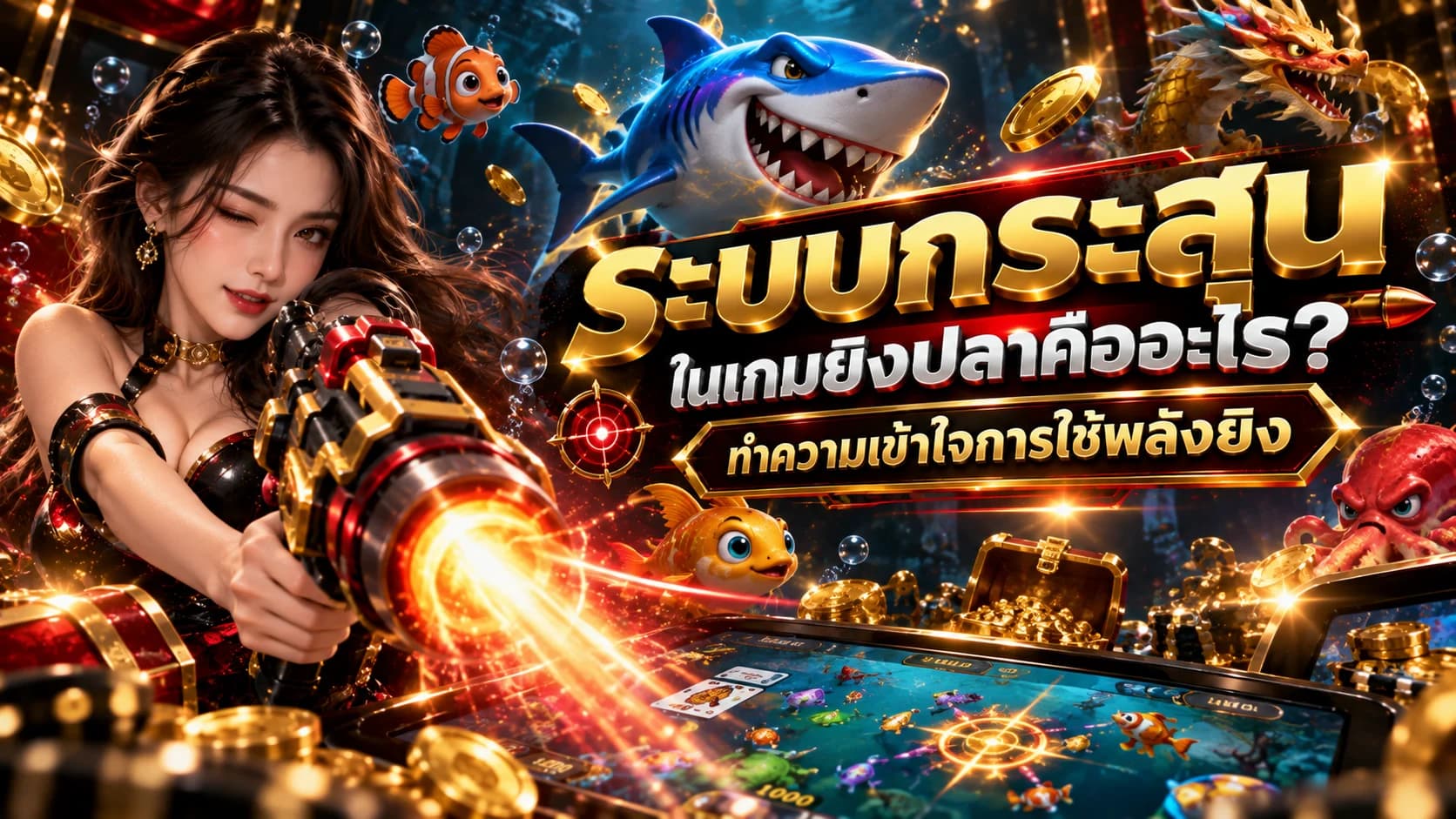 ระบบกระสุนในเกมยิงปลาคืออะไร? ทำความเข้าใจการใช้พลังยิง