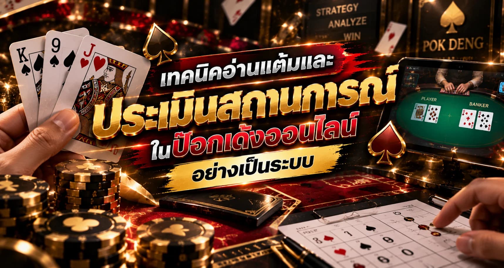 เทคนิคอ่านแต้มและประเมินสถานการณ์ในป๊อกเด้งออนไลน์อย่างเป็นระบบ