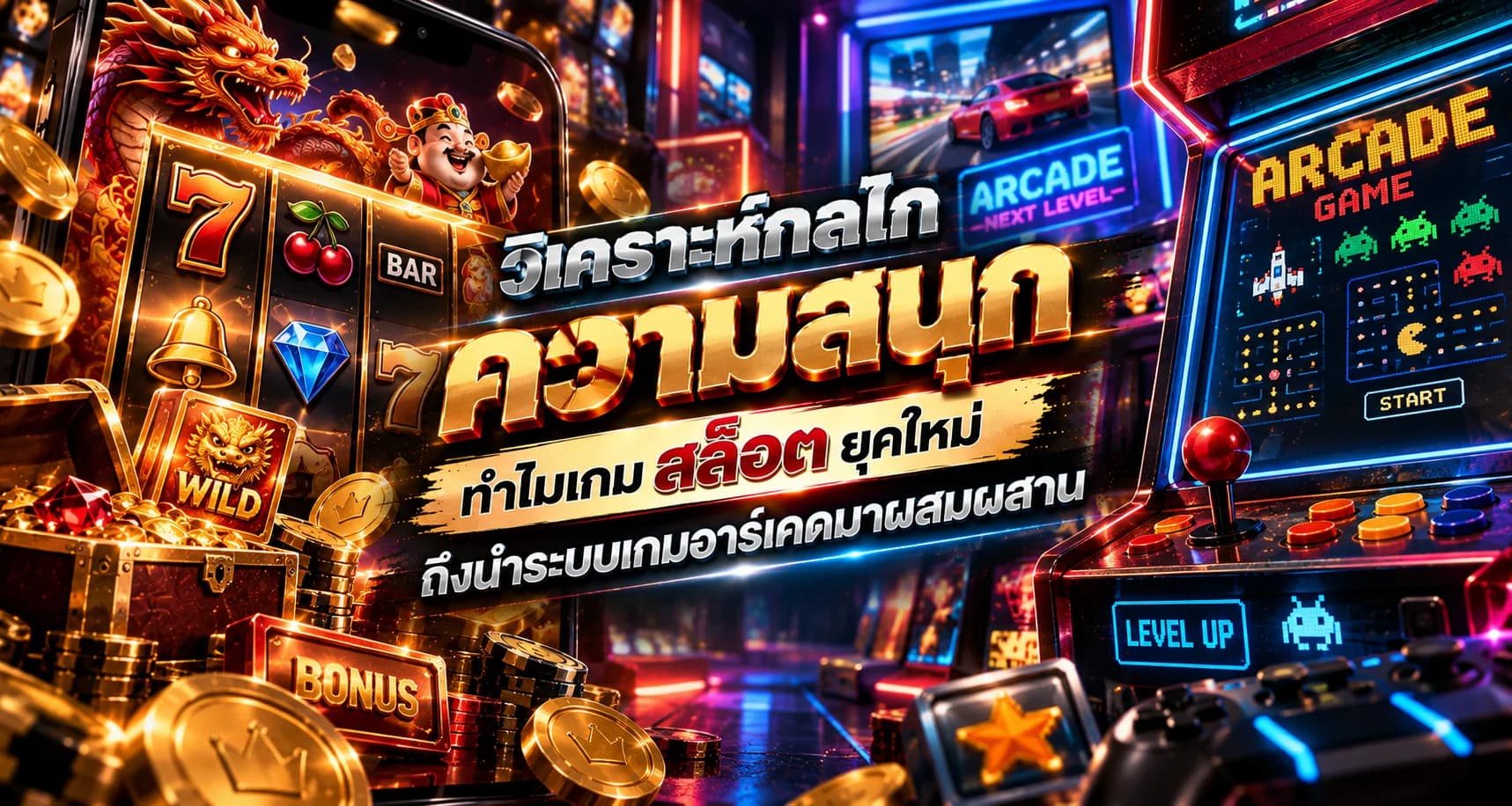 วิเคราะห์กลไกความสนุก: ทำไมเกมสล็อตยุคใหม่ถึงนำระบบอาร์เคดมาผสมผสาน