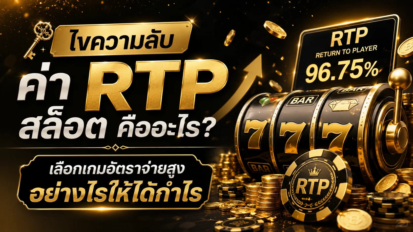 ไขความลับ ค่า RTP สล็อต คืออะไร? เลือกเกมอัตราจ่ายสูงอย่างไรให้ได้กำไร