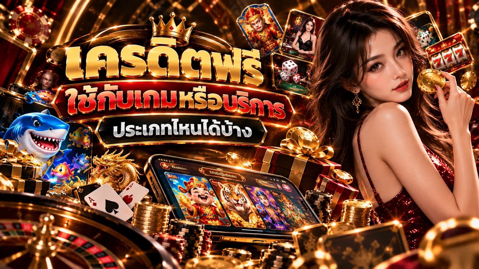 เครดิตฟรีใช้กับเกมหรือบริการประเภทไหนได้บ้าง