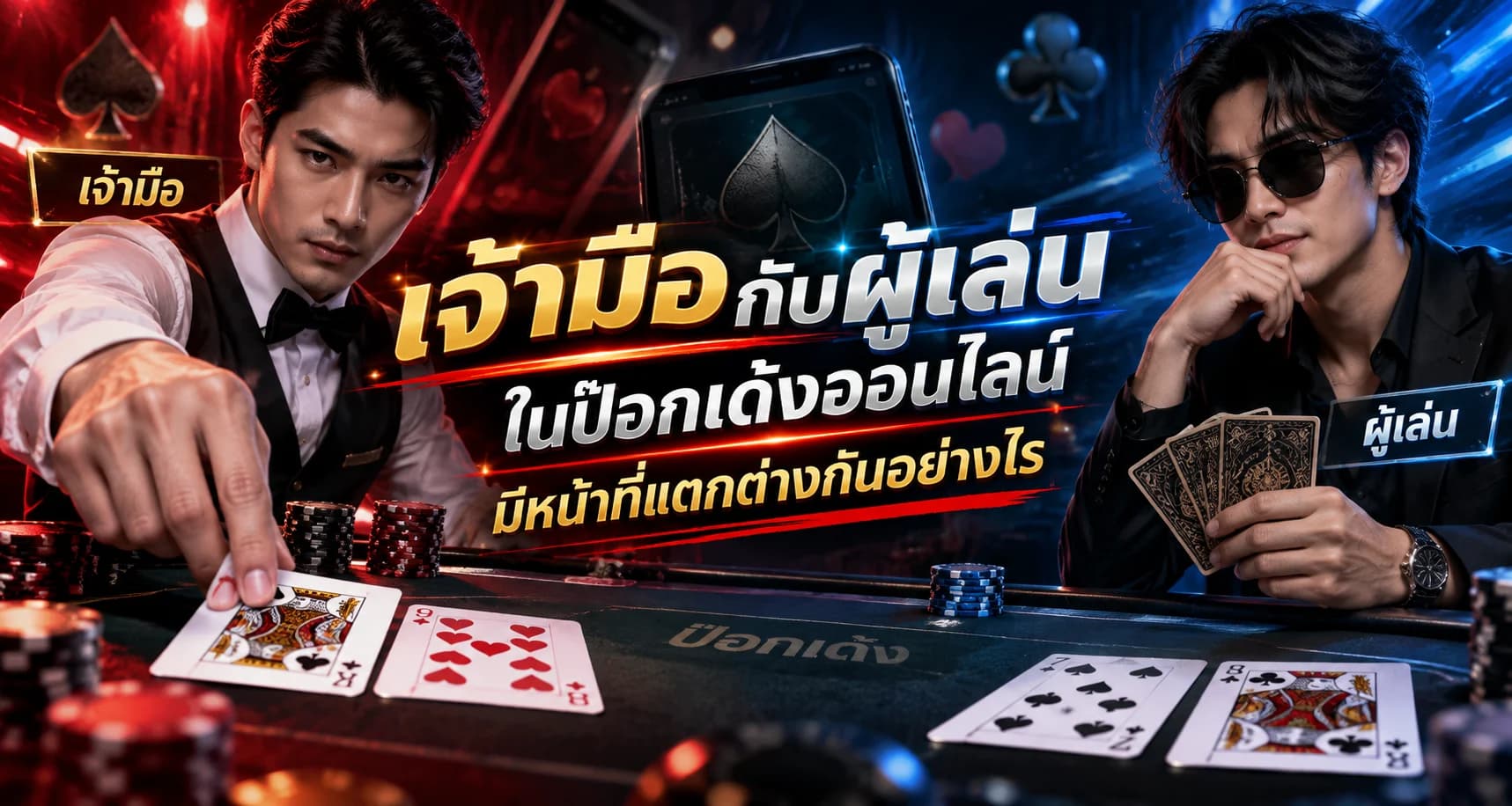 เจ้ามือกับผู้เล่นในป๊อกเด้งออนไลน์ มีหน้าที่แตกต่างกันอย่างไร