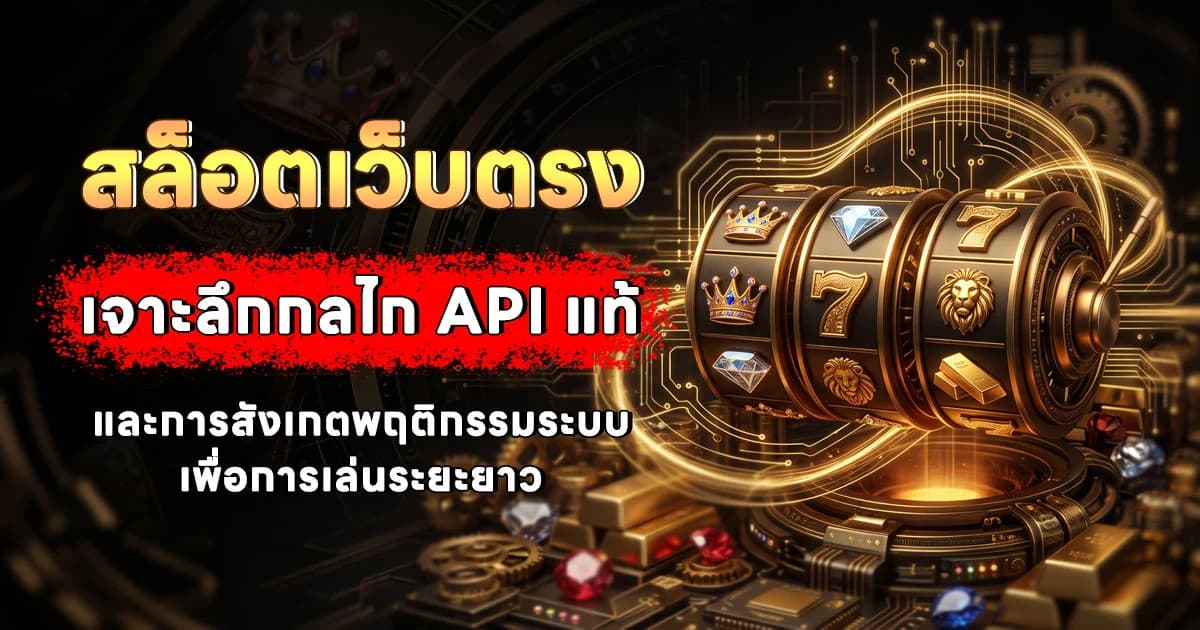 สล็อตเว็บตรง เจาะลึกกลไก API แท้และการสังเกตพฤติกรรมระบบเพื่อการเล่นระยะยาว