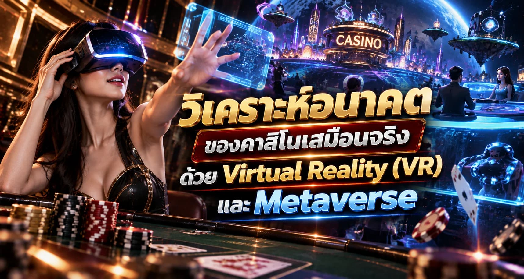 วิเคราะห์อนาคตคาสิโนเสมือนจริงด้วย Virtual Reality (VR) และ Metaverse
