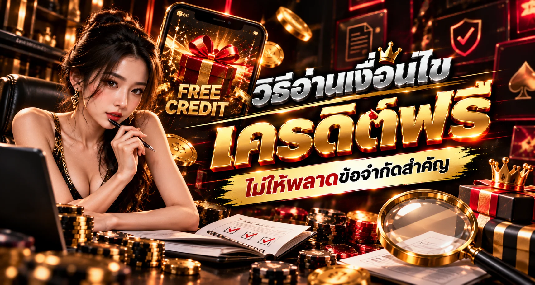 วิธีอ่านเงื่อนไขเครดิตฟรี