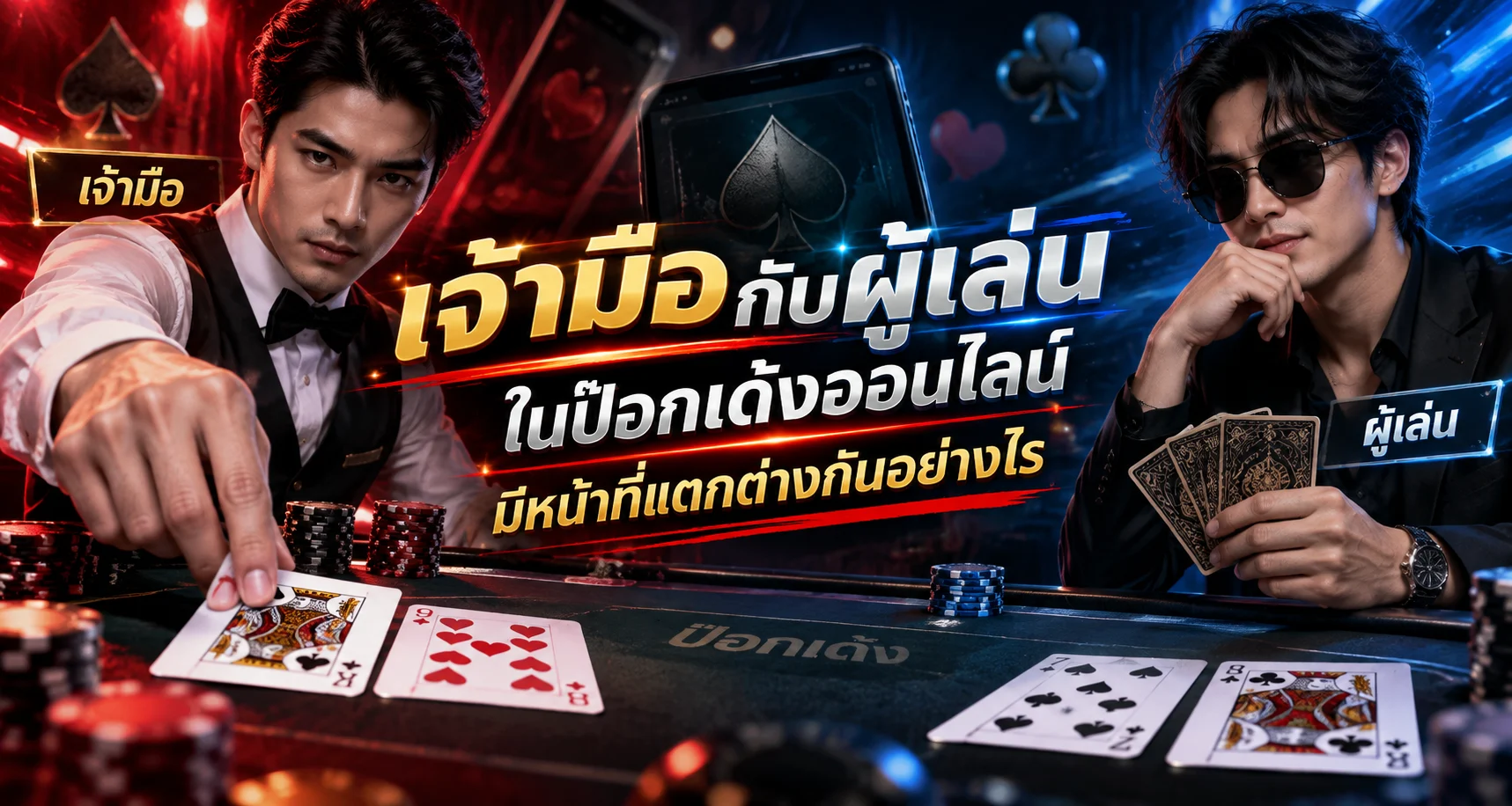 เจ้ามือกับผู้เล่นในป๊อกเด้งออนไลน์ มีหน้าที่แตกต่างกันอย่างไร